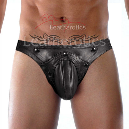 Men's Leather Jock Strap