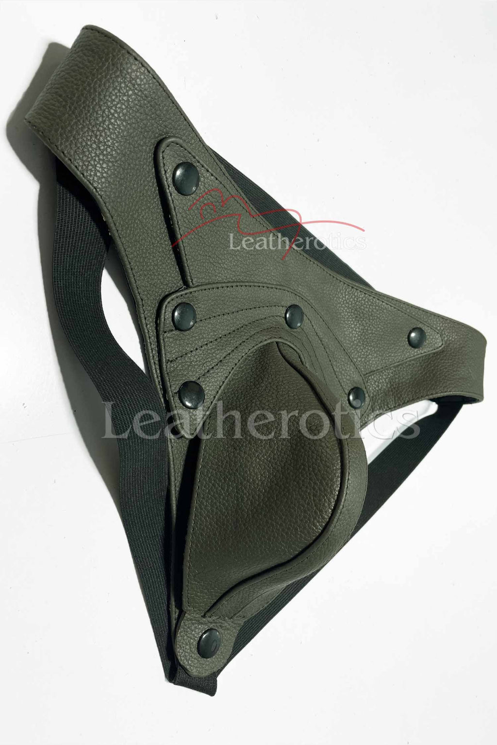 Leather Jockstrap 026 Green