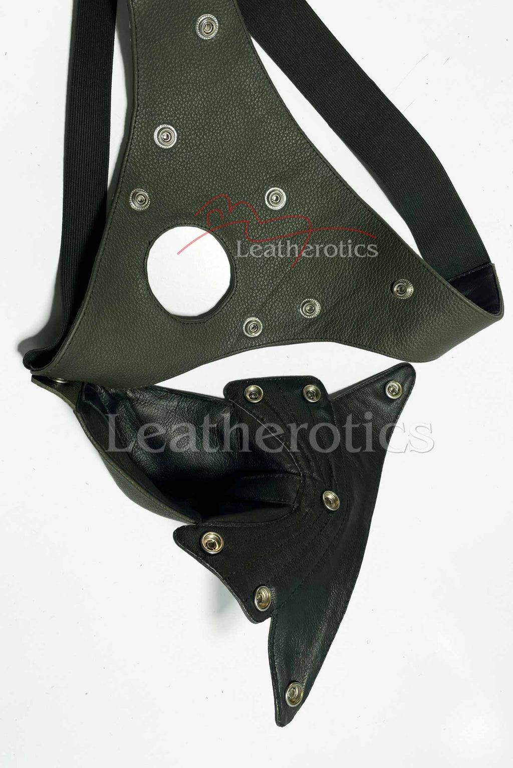 Leather Jockstrap 026 Green