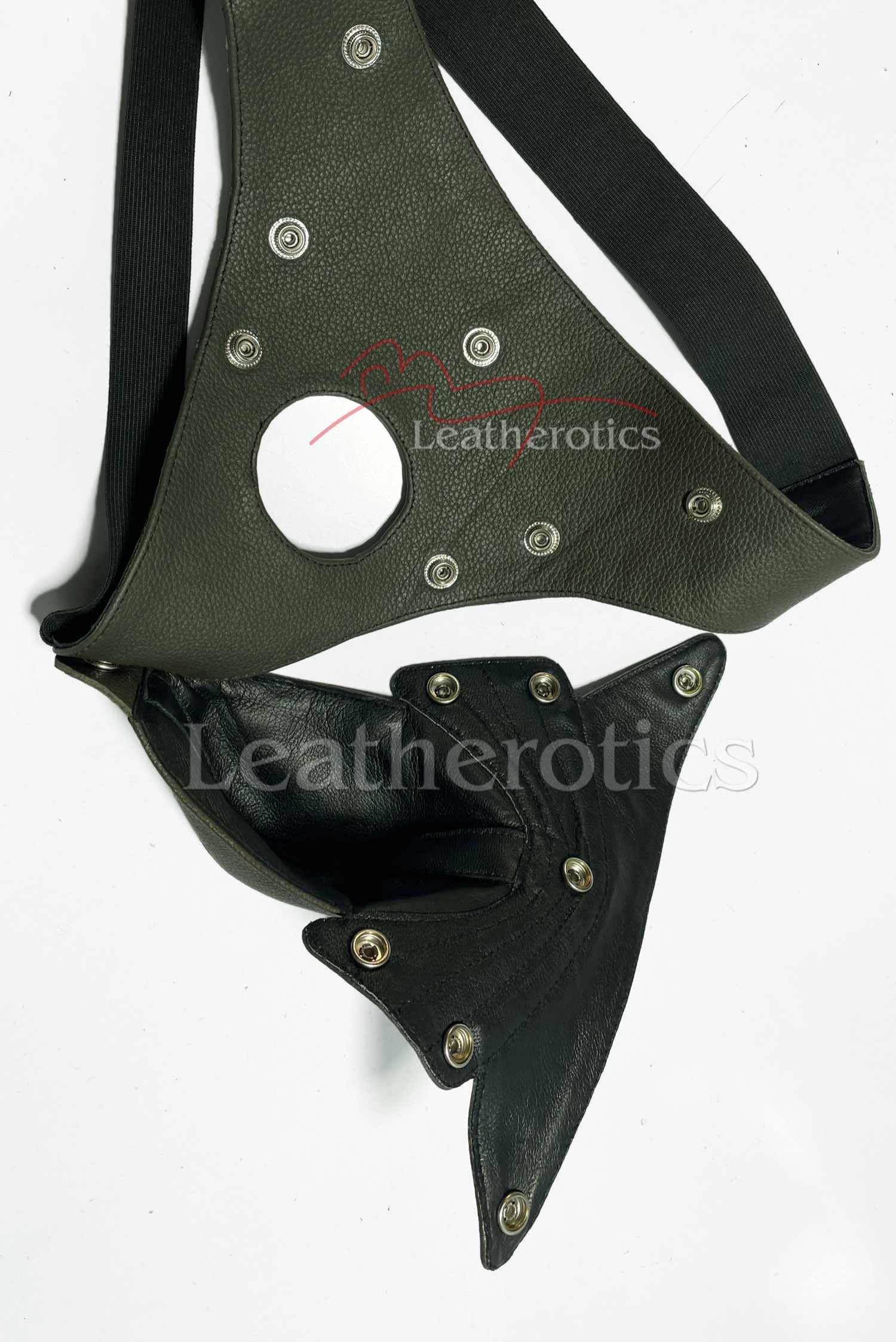 Leather Jockstrap 026 Green