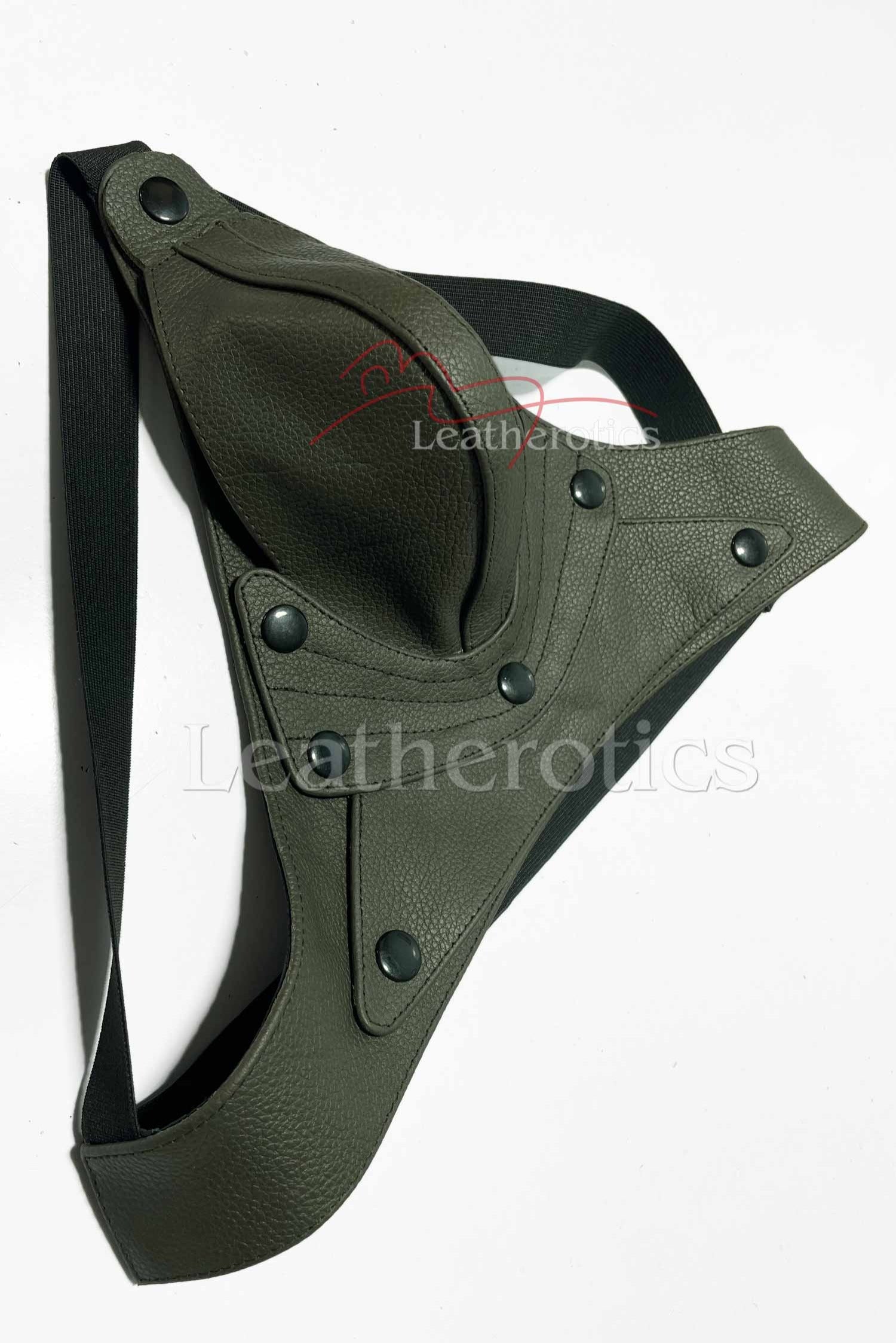 Leather Jockstrap 026 Green
