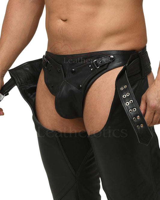 Men's Leather Jock Pouch 030