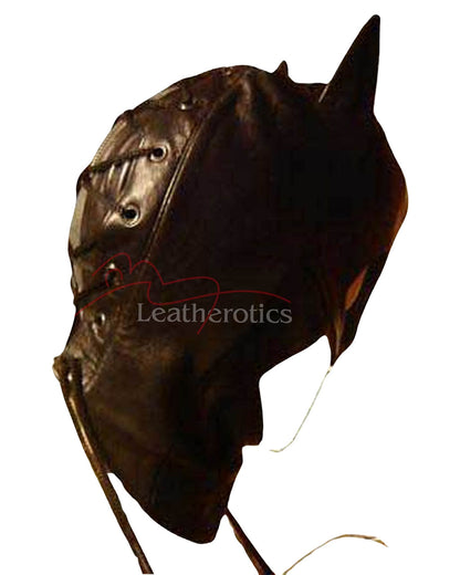 Leather Cat Mask Face