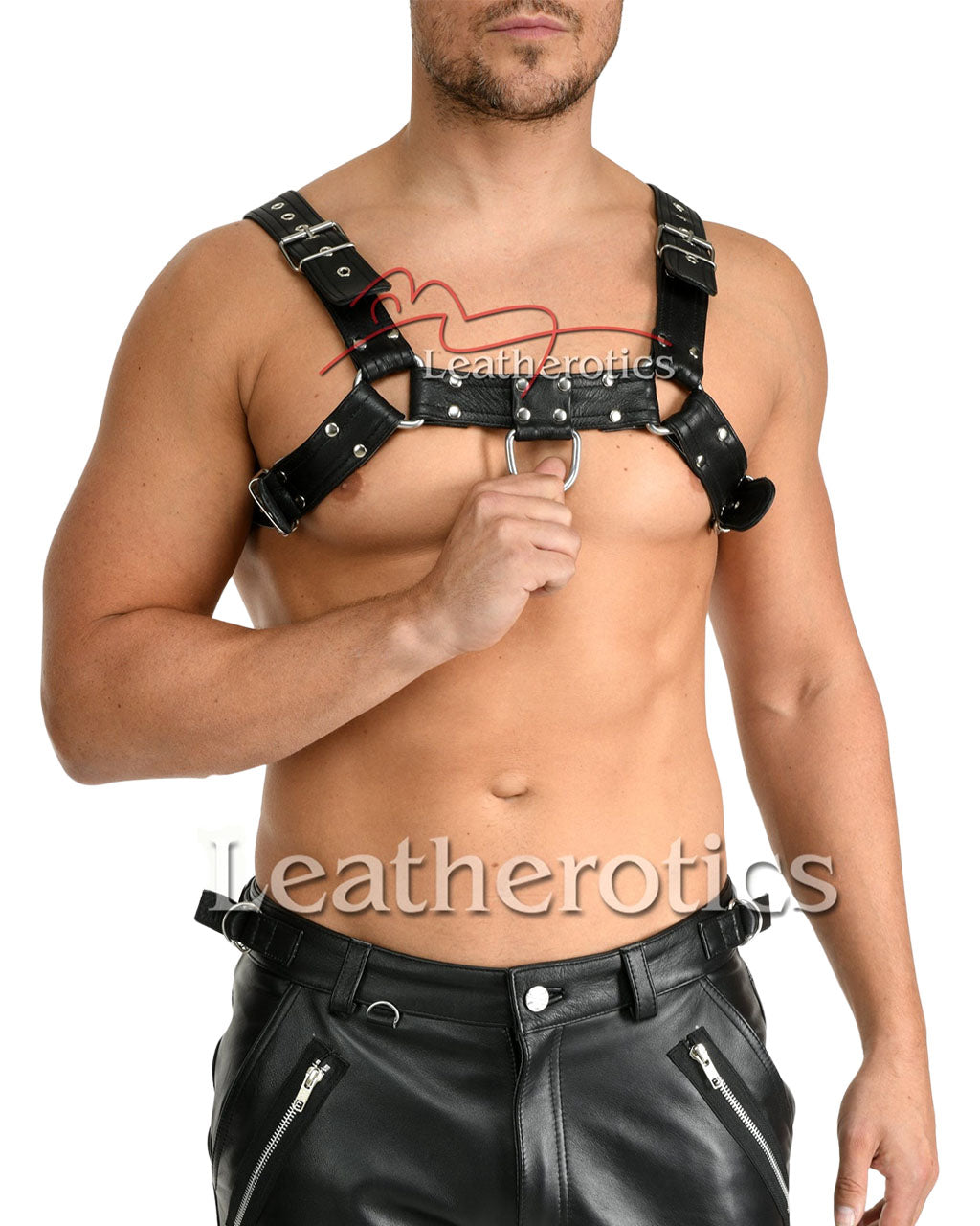 Leather Harness Bondage Belt Hr2