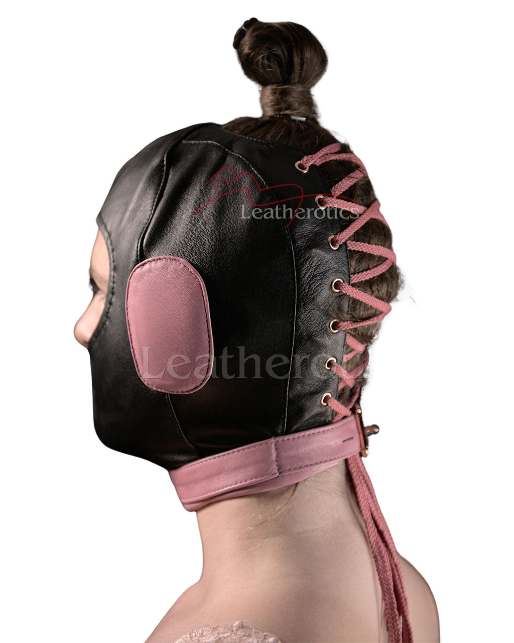 Black & Pink Hood with Padded Ears