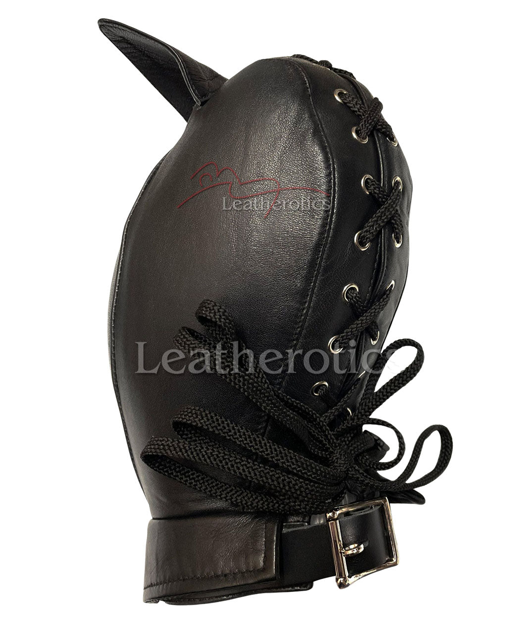 Cat BDSM Mask White Leather