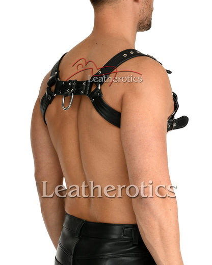 Leather Harness Bondage Belt Hr2