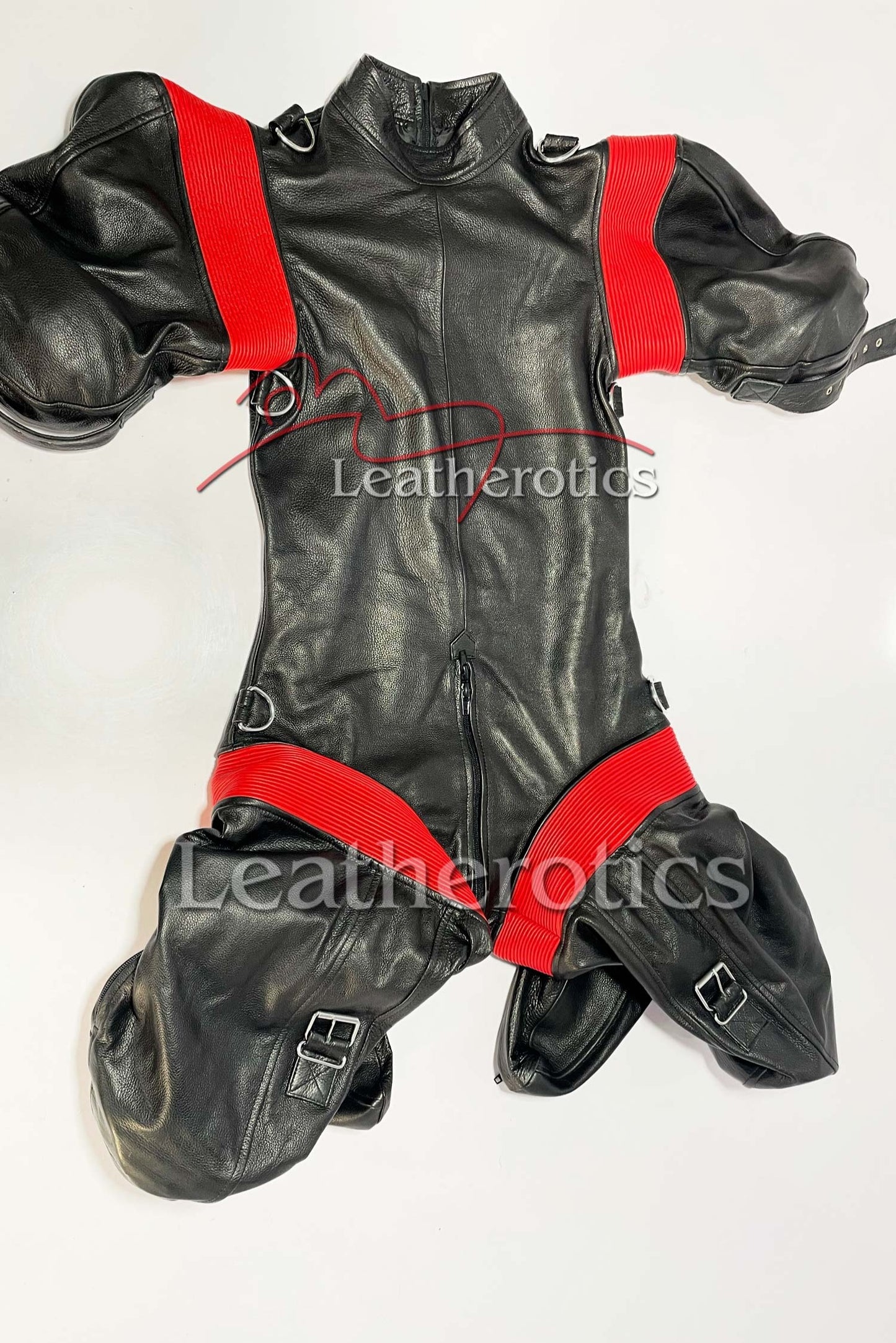 Leather Bondage Crawler Petsuit