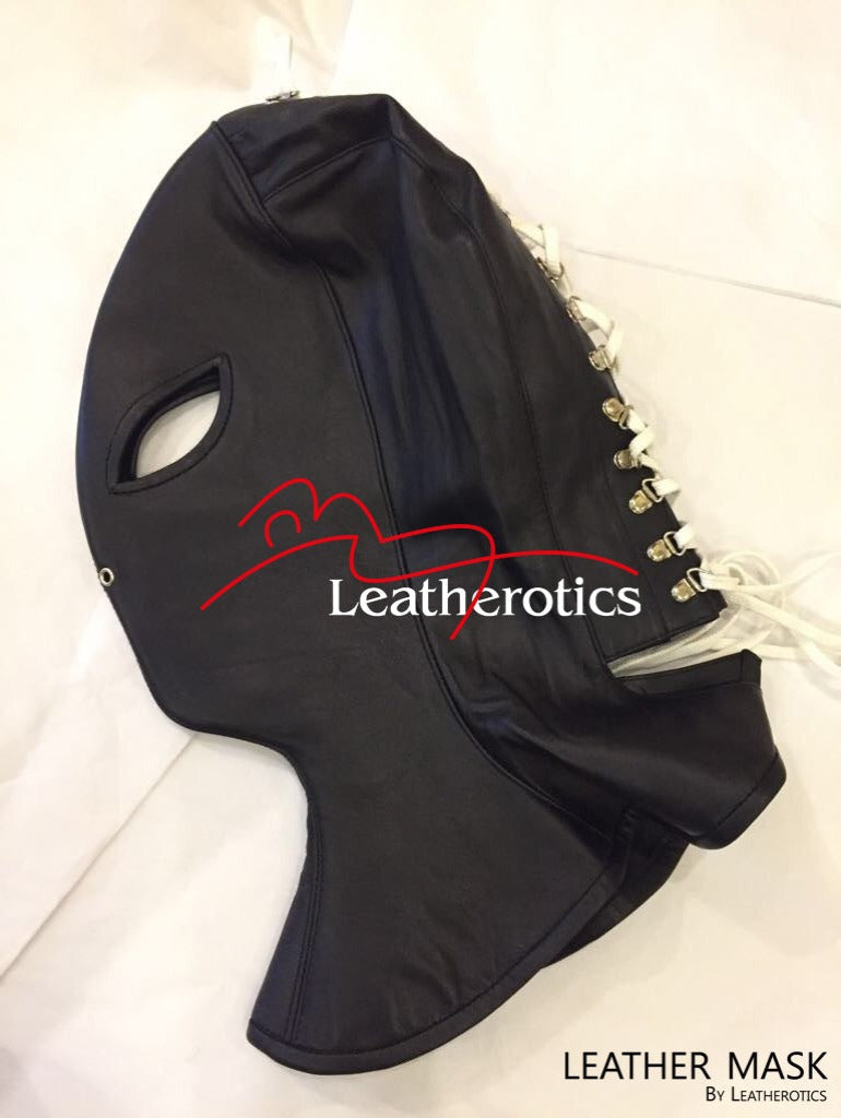 Leather Long Line Hood M1