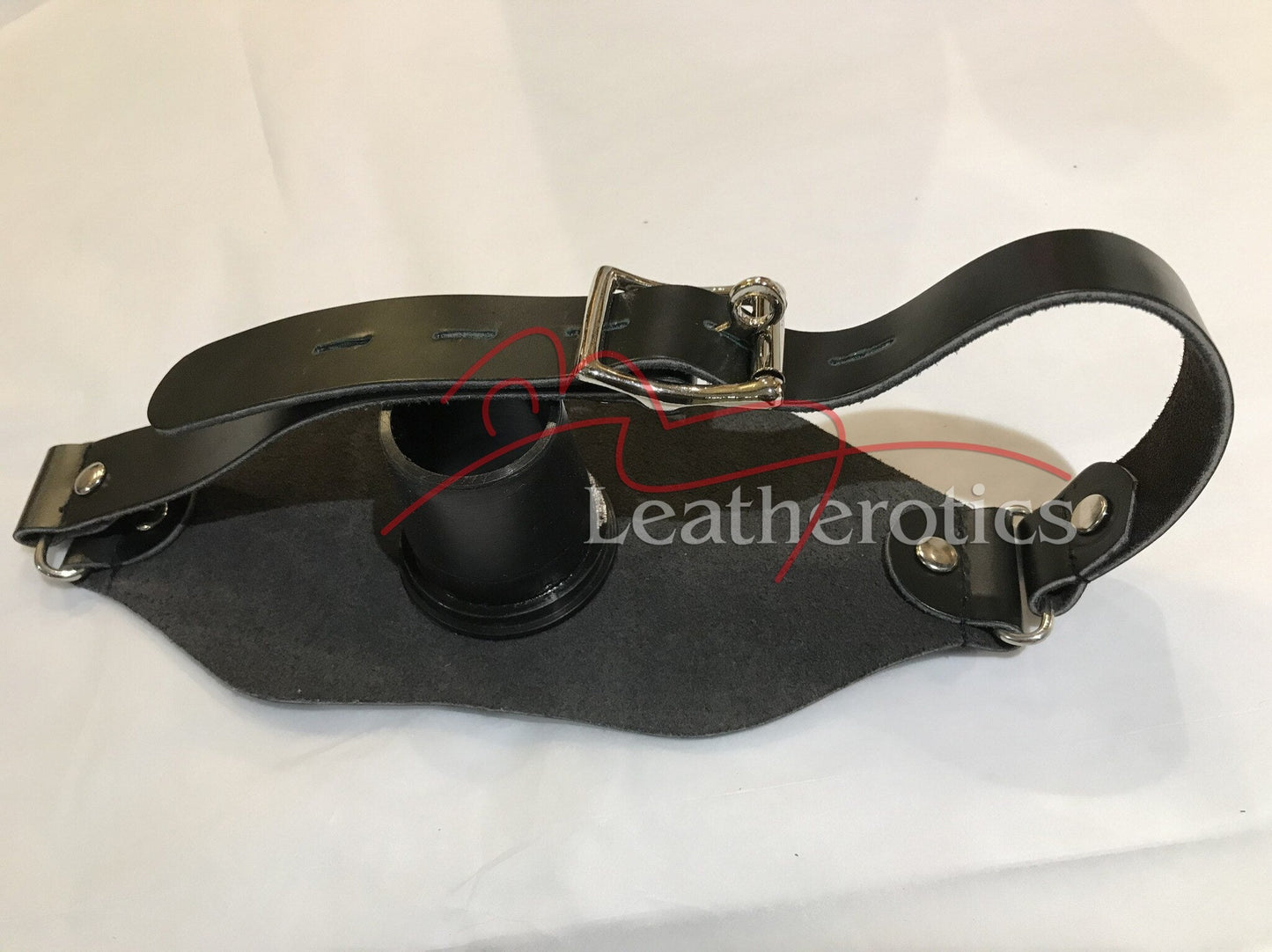 Leather Pipe Gag Heavy-Duty