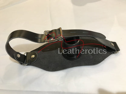 Leather Pipe Gag Heavy-Duty