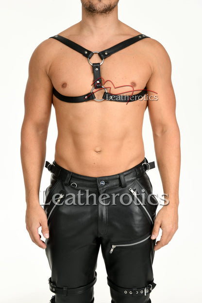 Men's Leather Harness Belt Hr1