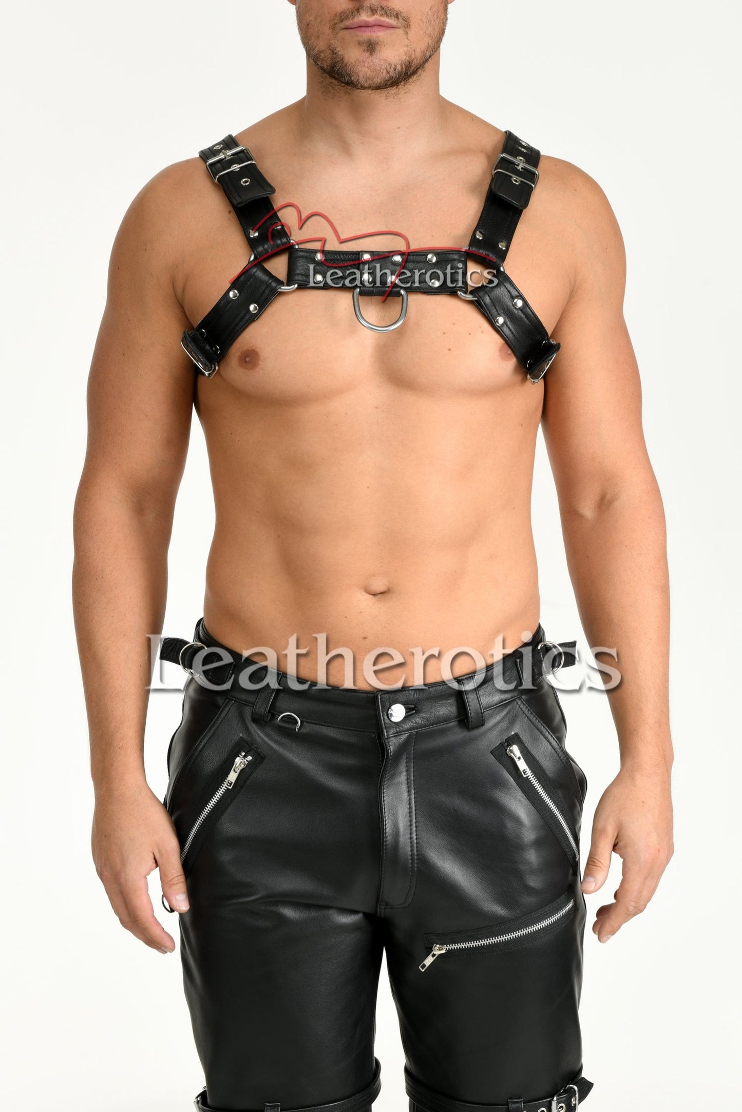 Leather Harness Bondage Belt Hr2