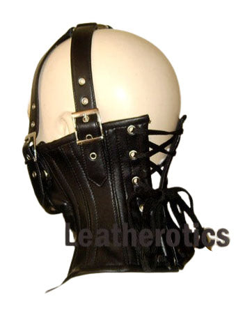 Leather Neck Corset Head Harness