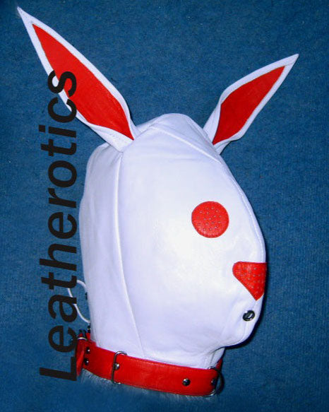 Leather Bunny Lockable Hood