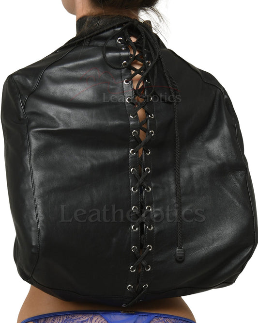 Leather Bondage Straitjacket Back Binder