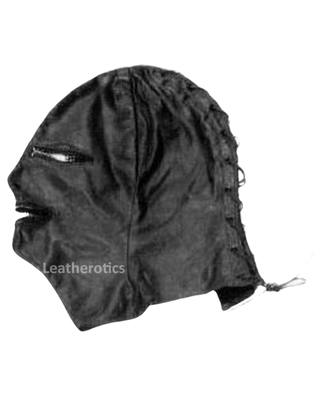 Leather Hood with Zips