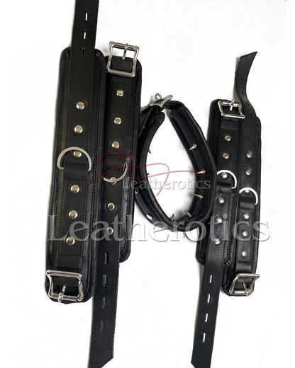 5 Piece Leather Cuff Set