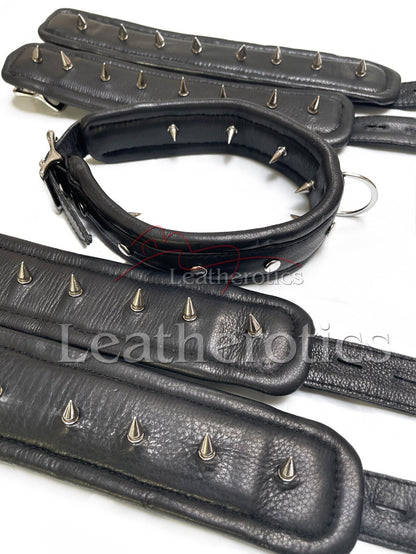 5 Piece Leather Cuff Set