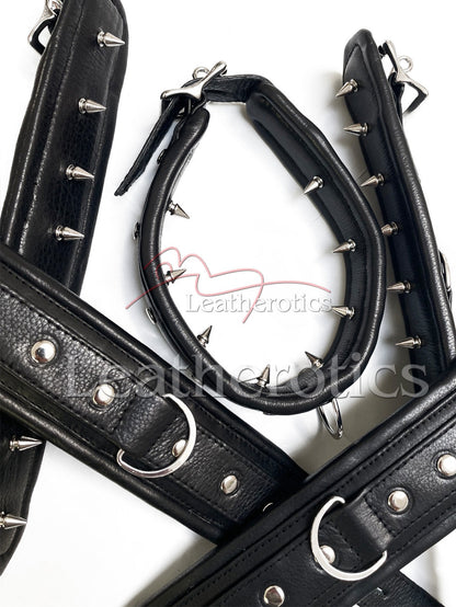 5 Piece Leather Cuff Set