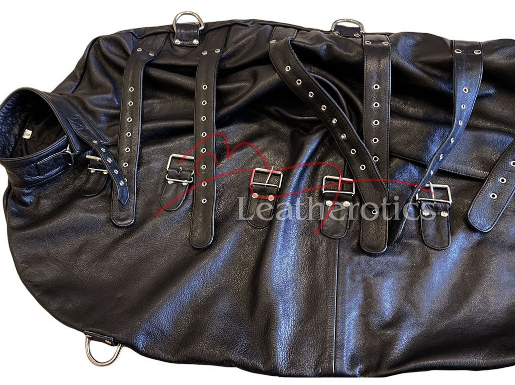 Leather Wrap Around Bondage Sack B4