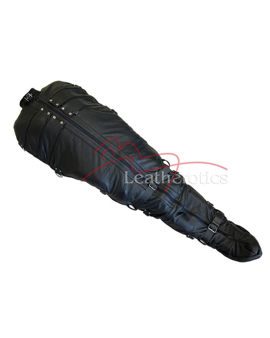 Leather Bondage Sack with Hood BG3