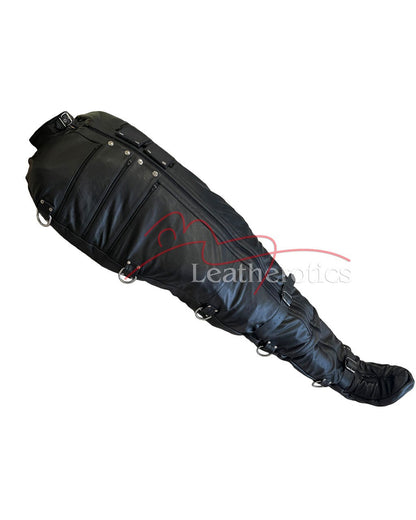 Leather Bondage Sack with Hood BG3