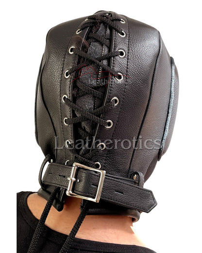 Leather Hood with Gag