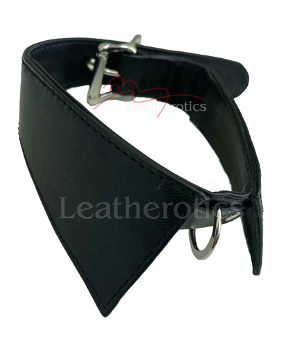 Leather Slave Collar with Buckle