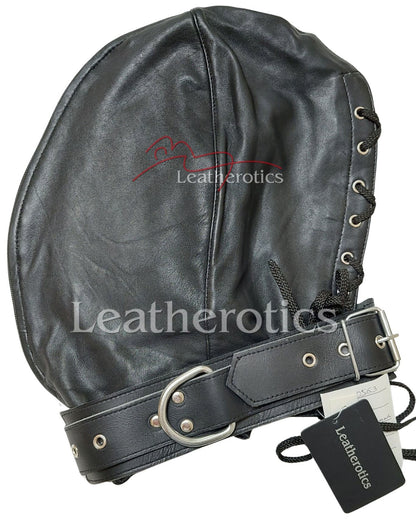 Leather Open Mouth Hood DB