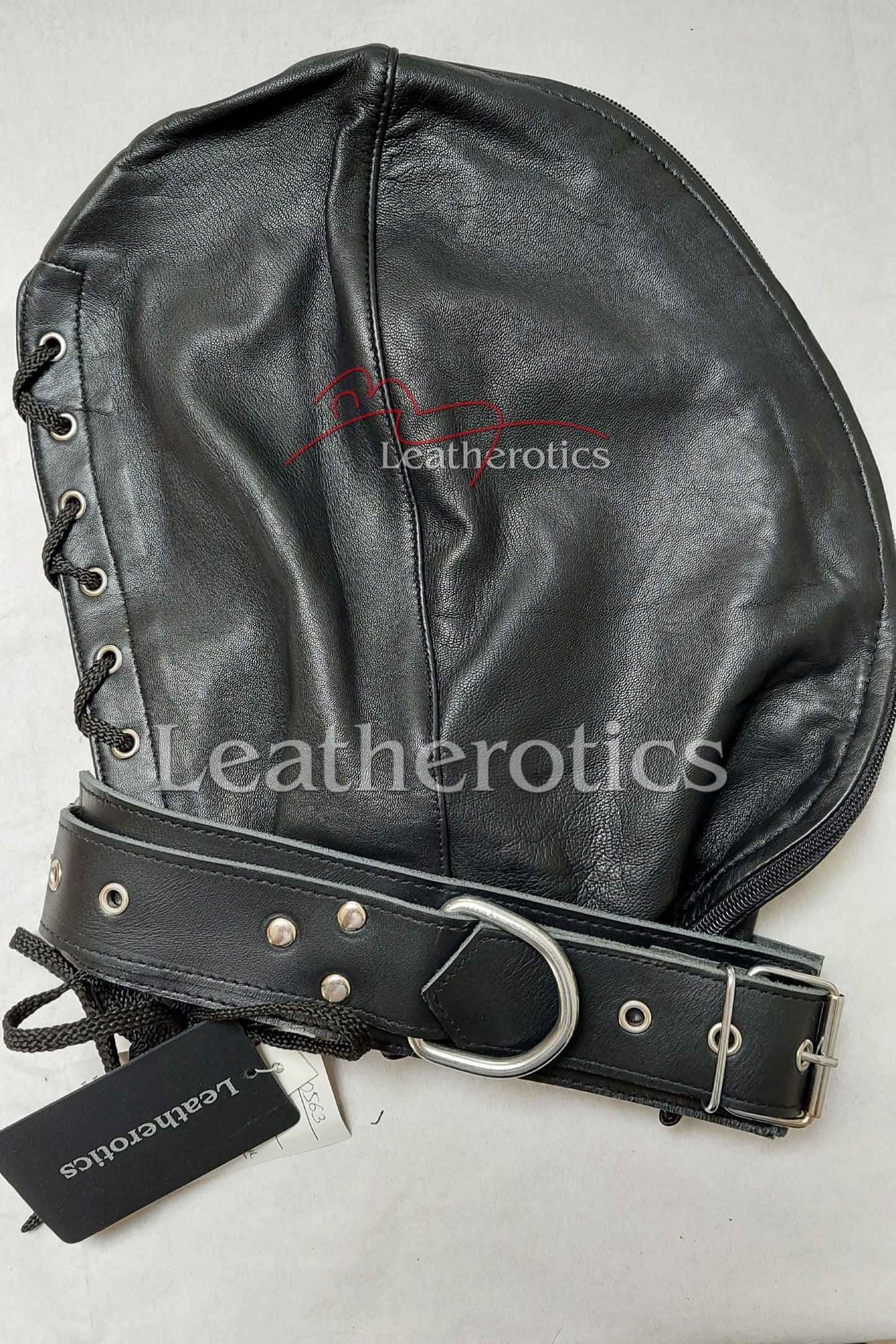 Leather Open Mouth Hood DB