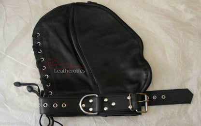 Leather Open Mouth Hood DB