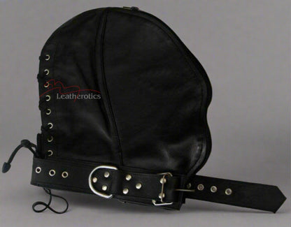 Leather Open Mouth Hood DB