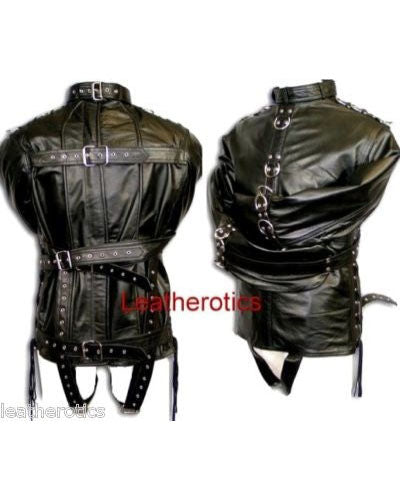 Full Grain Leather Bondage Straitjacket