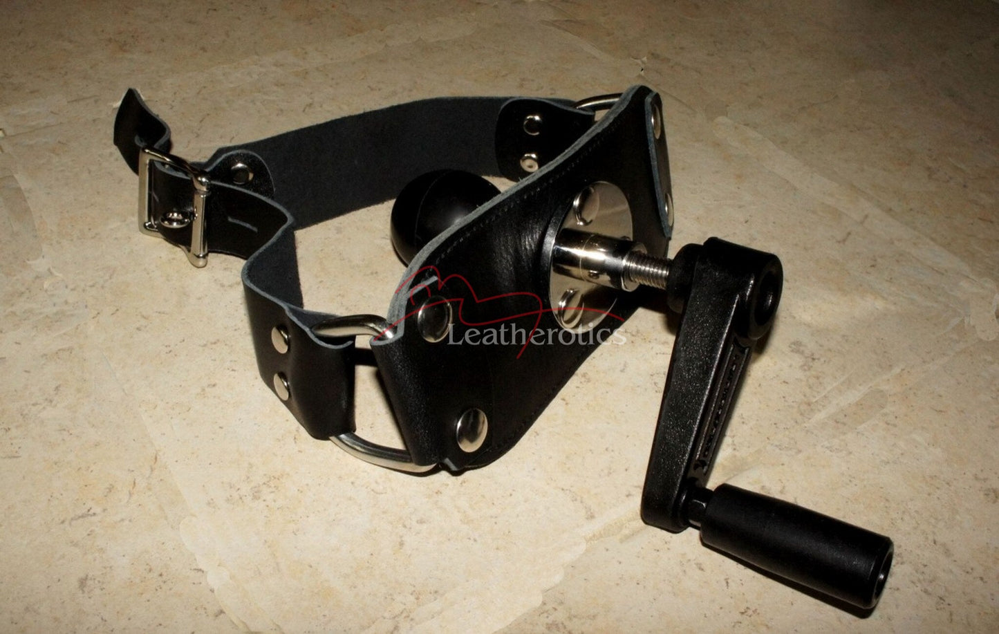 Lockable Leather Ball Gag