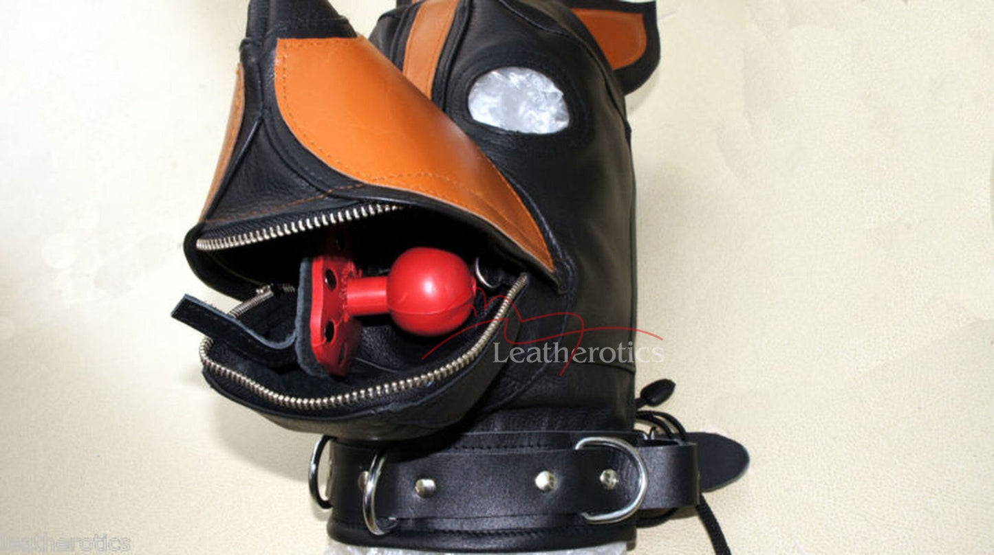 Leather Puppy Mask BDSM