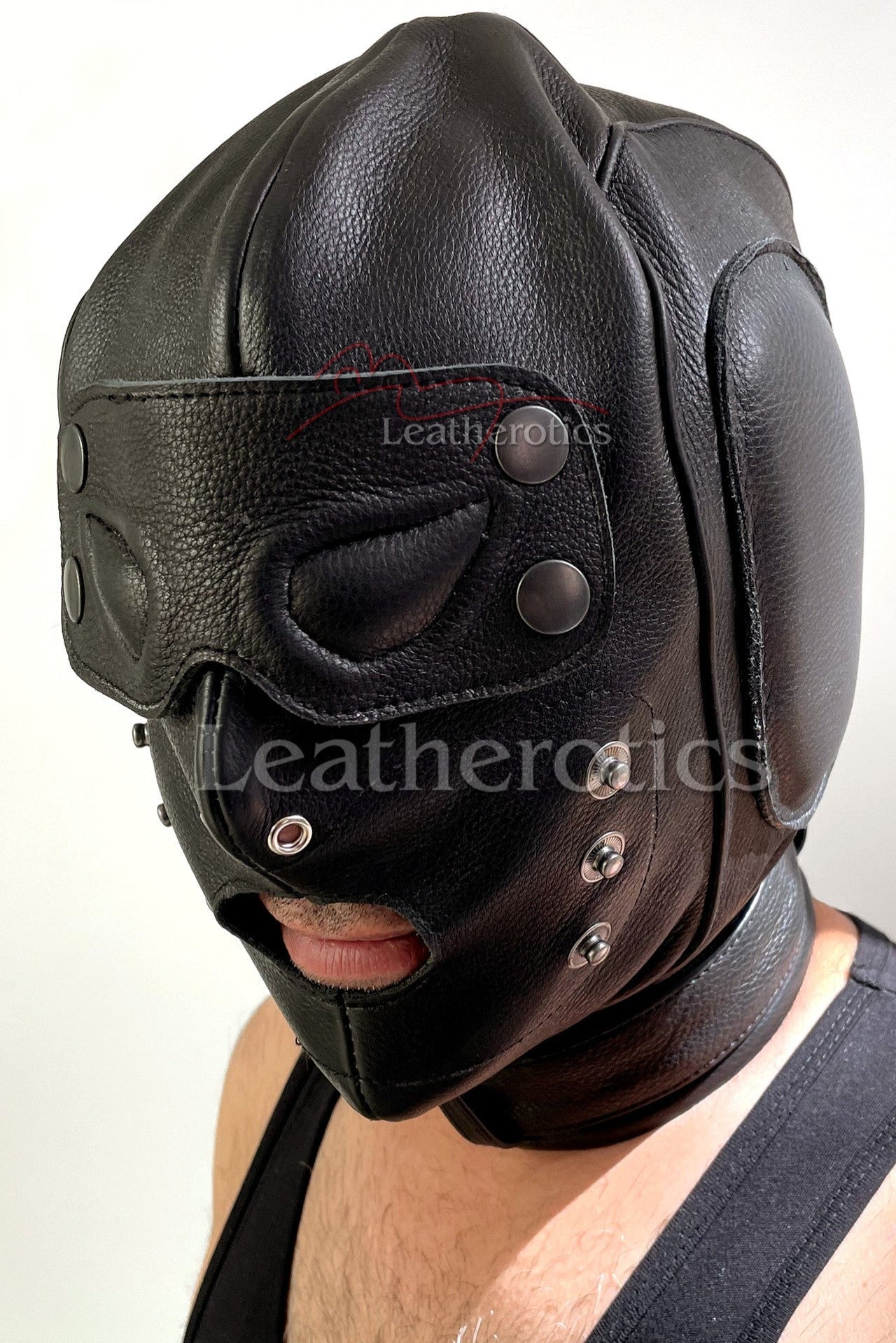 Leather Hood with Gag