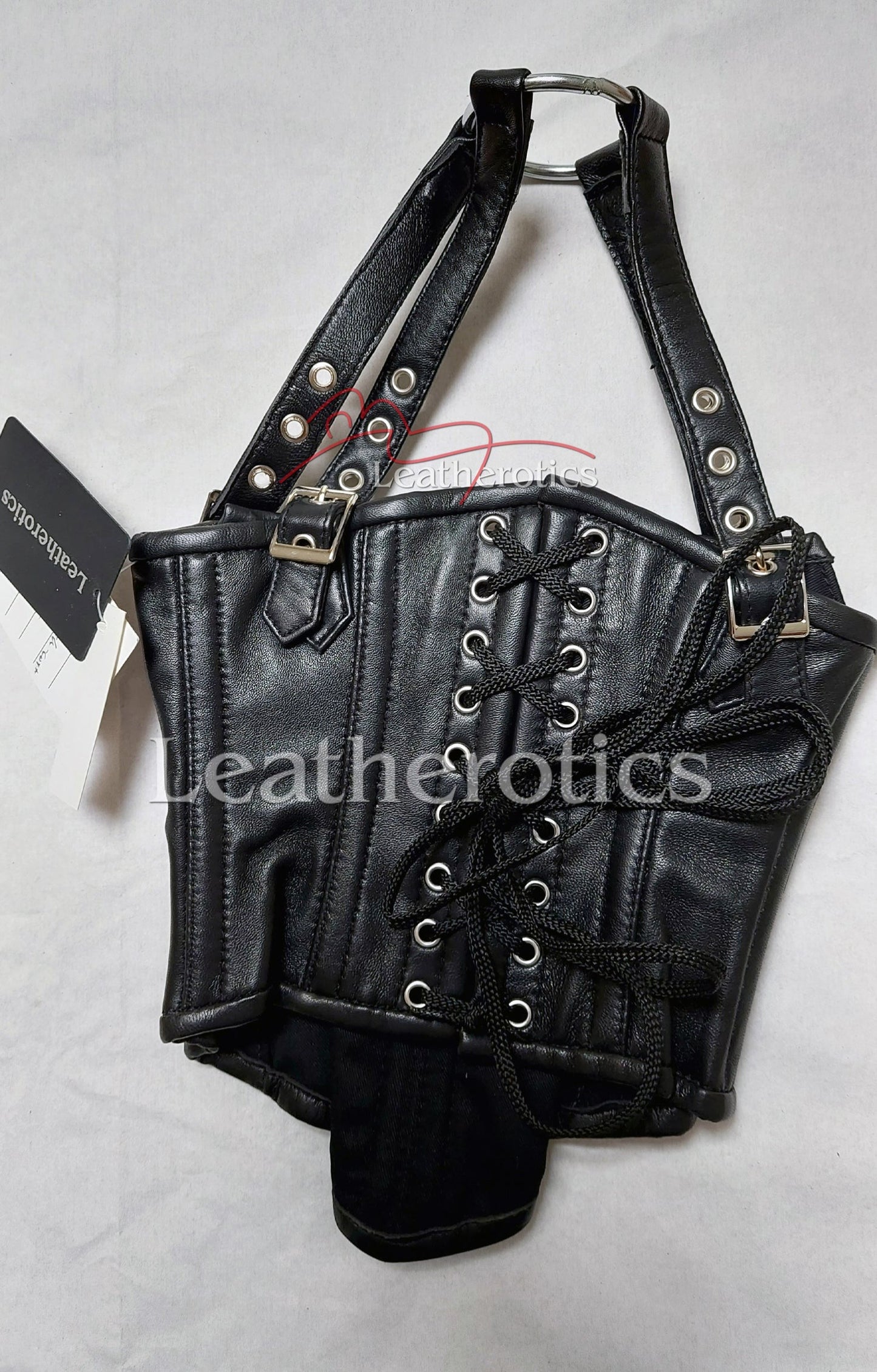 Leather Neck Corset Head Harness