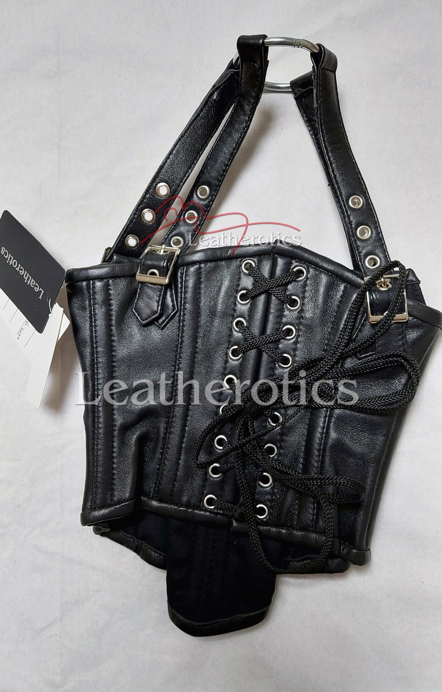 Leather Neck Corset Head Harness
