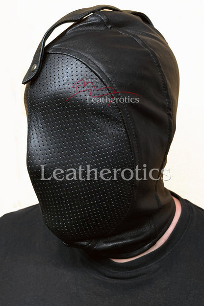 Leather Bondage Hood 8