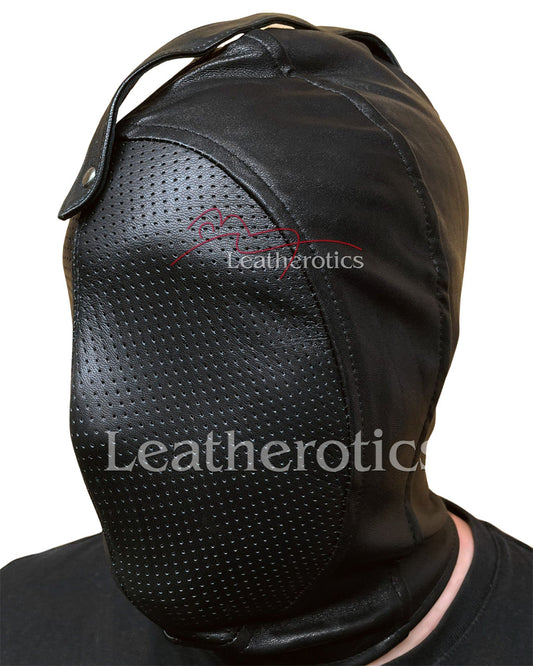 Leather Bondage Hood 8